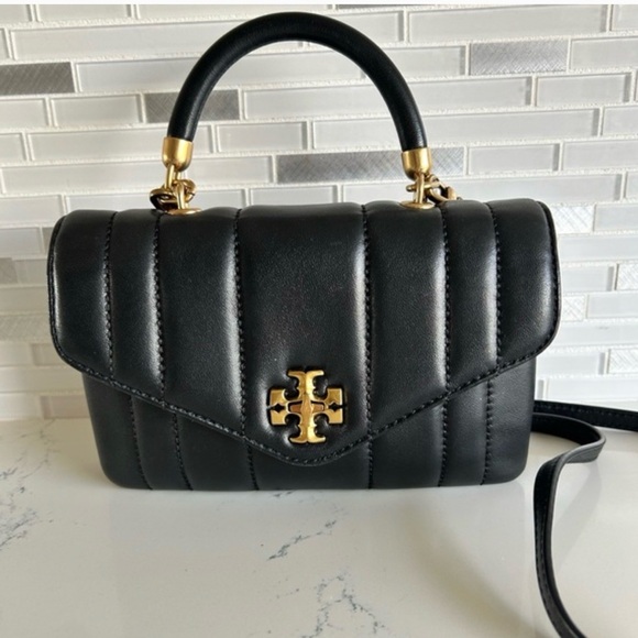 Tory Burch Kira Black Crossbody with Gold Accents - Picture 7 of 8